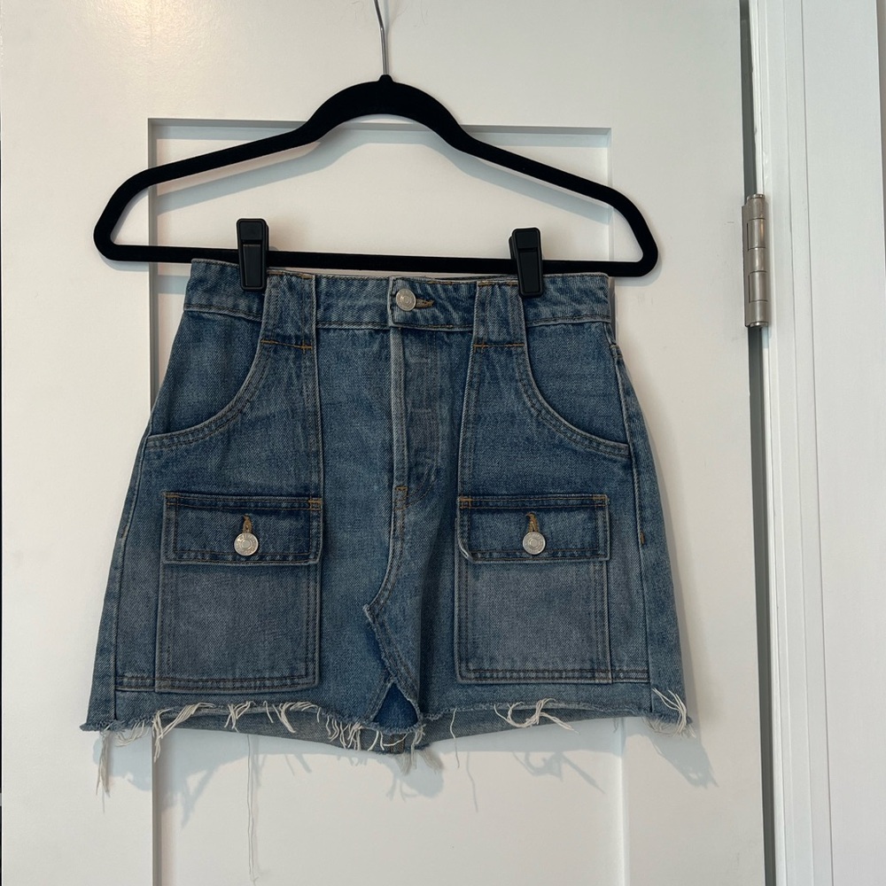 Re/Done Blue Denim Mini Skirt Y2K [Size 25]